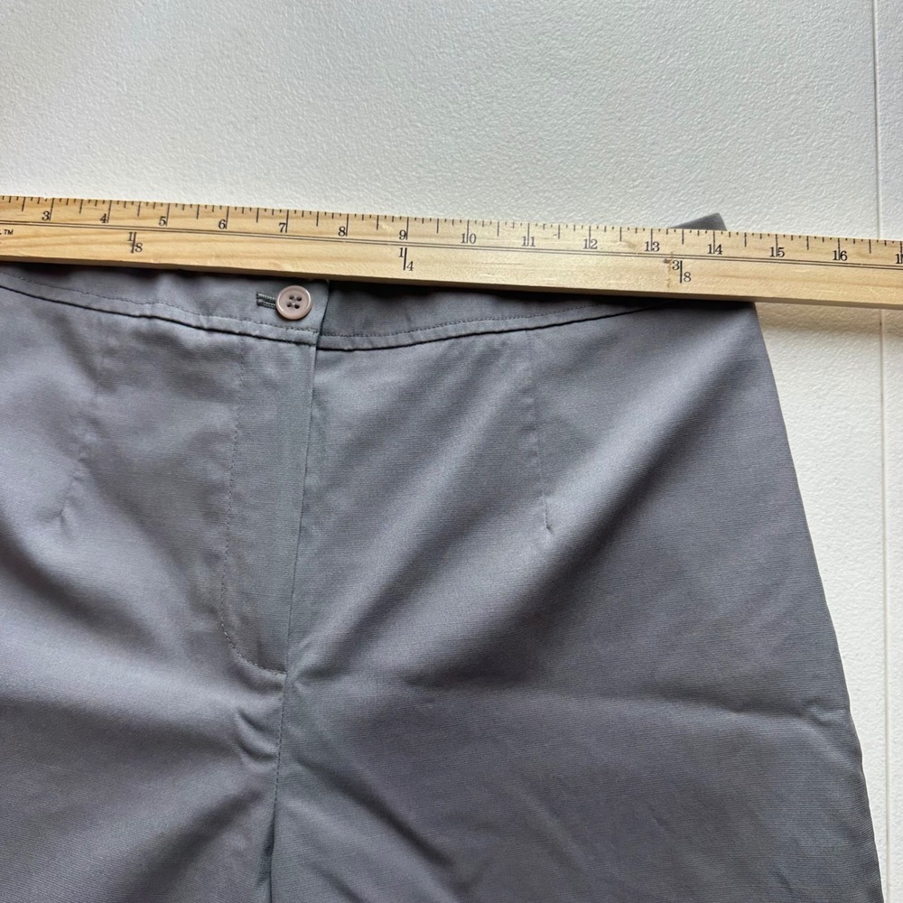 Talbots Stretch Dress Pants Size 4‎ Gray Wool Silk Straight Leg Career Slacks - Picture 9 of 14
